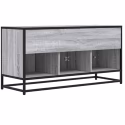 vidaXL TV Cabinet TV Stand Media TV Unit Engineered Wood and Metal - grey sonoma - Additional view 5