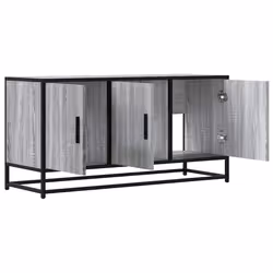vidaXL TV Cabinet TV Stand Media TV Unit Engineered Wood and Metal - grey sonoma - Additional view 6