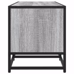 vidaXL TV Cabinet TV Stand Media TV Unit Engineered Wood and Metal - grey sonoma - Additional view 4