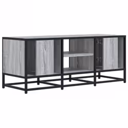 vidaXL TV Cabinet TV Stand Media TV Unit Engineered Wood and Metal - grey sonoma - Additional view 5