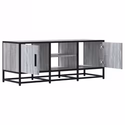 vidaXL TV Cabinet TV Stand Media TV Unit Engineered Wood and Metal - grey sonoma - Additional view 6