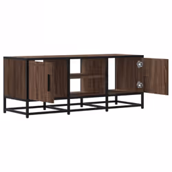 vidaXL TV Cabinet TV Stand Media TV Unit Engineered Wood and Metal - brown oak - Additional view 6