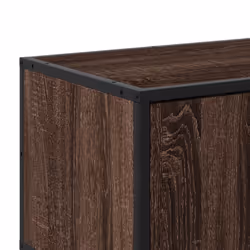 vidaXL TV Cabinet TV Stand Media TV Unit Engineered Wood and Metal - brown oak - Additional view 7