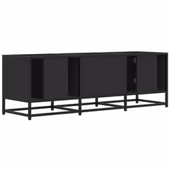 vidaXL TV Cabinet TV Stand Media Unit TV Unit Black Engineered Wood and Metal - Additional view 5
