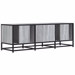 vidaXL TV Cabinet TV Stand Media TV Unit Grey Sonoma Engineered Wood and Metal - Additional view 5
