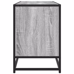vidaXL TV Cabinet TV Stand Media TV Unit Grey Sonoma Engineered Wood and Metal - Additional view 4