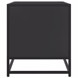 vidaXL TV Cabinet TV Stand Media TV Unit Engineered Wood and Metal - black, 61 x 40 x 46 cm - Additional view 4