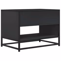 vidaXL TV Cabinet TV Stand Media TV Unit Engineered Wood and Metal - black, 61 x 40 x 46 cm - Additional view 5