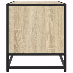 vidaXL TV Cabinet TV Stand Media TV Unit Engineered Wood and Metal - sonoma oak, 61 x 40 x 46 cm - Additional view 4