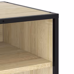 vidaXL TV Cabinet TV Stand Media TV Unit Engineered Wood and Metal - sonoma oak, 61 x 40 x 46 cm - Additional view 6
