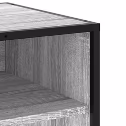 vidaXL TV Cabinet TV Stand Media TV Unit Engineered Wood and Metal - grey sonoma, 61 x 40 x 46 cm - Additional view 6