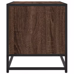 vidaXL TV Cabinet TV Stand Media TV Unit Engineered Wood and Metal - brown oak, 61 x 40 x 46 cm - Additional view 4