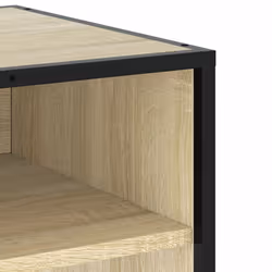 vidaXL TV Cabinet TV Stand Media TV Unit Engineered Wood and Metal - sonoma oak, 91 x 40 x 46 cm - Additional view 6