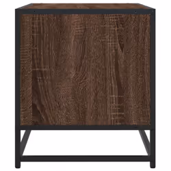 vidaXL TV Cabinet TV Stand Media TV Unit Engineered Wood and Metal - brown oak, 120.5 x 40 x 46 cm - Additional view 4