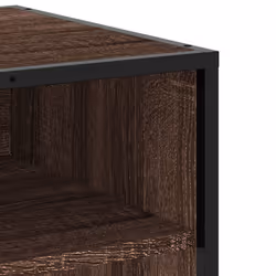 vidaXL TV Cabinet TV Stand Media TV Unit Engineered Wood and Metal - brown oak, 120.5 x 40 x 46 cm - Additional view 6
