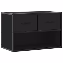 VidaXL 848909, Black, Metal, Wood, 600 mm, 310 mm, 395 mm, 1 pc(s)