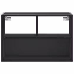 vidaXL TV Cabinet TV Stand Media Unit TV Unit Black Engineered Wood and Metal