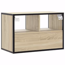 vidaXL TV Cabinet TV Stand Media TV Unit Sonoma Oak Engineered Wood and Metal - Additional view 5