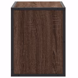 vidaXL TV Cabinet TV Stand Media TV Unit Brown Oak Engineered Wood and Metal - Additional view 4