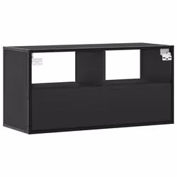 vidaXL TV Cabinet TV Stand Media Cabinet TV Unit Engineered Wood and Metal - black, 80 x 31 x 39.5 cm - Additional view 5