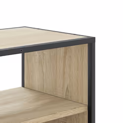 vidaXL TV Cabinet TV Stand Media Cabinet TV Unit Engineered Wood and Metal - sonoma oak, 80 x 31 x 39.5 cm - Additional view 7