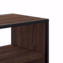 vidaXL TV Cabinet TV Stand Media Cabinet TV Unit Engineered Wood and Metal - brown oak, 80 x 31 x 39.5 cm - Additional view 7
