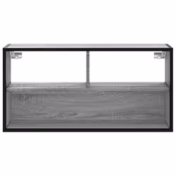 vidaXL TV Cabinet TV Stand Media TV Unit Grey Sonoma Engineered Wood and Metal - Additional view 3