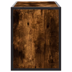 vidaXL TV Cabinet TV Stand Media TV Unit Engineered Wood and Metal - smoked oak - Additional view 4