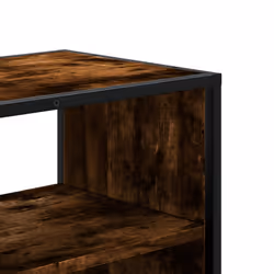 vidaXL TV Cabinet TV Stand Media TV Unit Engineered Wood and Metal - smoked oak - Additional view 6