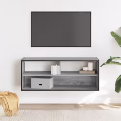 vidaXL TV Cabinet TV Stand Media TV Unit Engineered Wood and Metal - grey sonoma - Additional view 2
