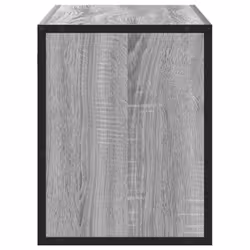 vidaXL TV Cabinet TV Stand Media TV Unit Engineered Wood and Metal - grey sonoma - Additional view 4