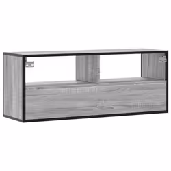 vidaXL TV Cabinet TV Stand Media TV Unit Engineered Wood and Metal - grey sonoma - Additional view 5