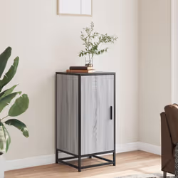 vidaXL Sideboard Side Cabinet Highboard Grey Sonoma Engineered Wood and Metal - Additional view 2