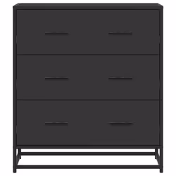 vidaXL Sideboard Black 68x35x76 cm Engineered Wood and Metal storage cabinet