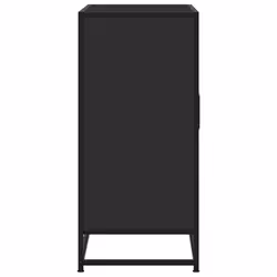 vidaXL Sideboard Black 68x35x76 cm Engineered Wood and Metal storage cabinet - Additional view 4