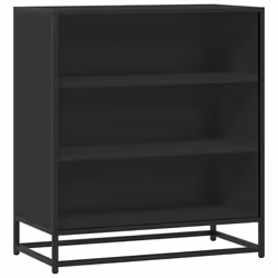 vidaXL Sideboard Black 68x35x76 cm Engineered Wood and Metal storage cabinet