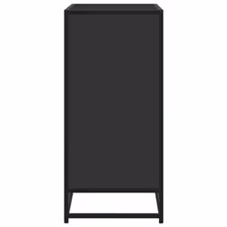 vidaXL Sideboard Black 68x35x76 cm Engineered Wood and Metal storage cabinet - Additional view 4