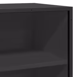 vidaXL Sideboard Black 68x35x76 cm Engineered Wood and Metal storage cabinet - Additional view 6