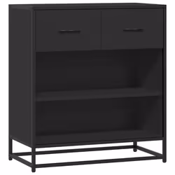 vidaXL Sideboard Black 68x35x76 cm Engineered Wood storage cabinet