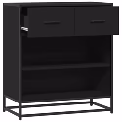 vidaXL Sideboard Black 68x35x76 cm Engineered Wood storage cabinet - Additional view 6