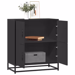 vidaXL Sideboard Black 68x35x76 cm Engineered Wood storage cabinet