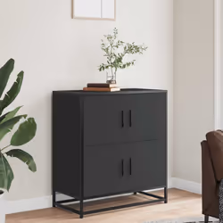 vidaXL Sideboard Black 68x35x76 cm Engineered Wood storage cabinet