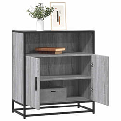 vidaXL Sideboard Grey Sonoma 68x35x76 cm Engineered Wood storage cabinet