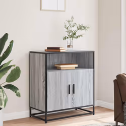 vidaXL Sideboard Grey Sonoma 68x35x76 cm Engineered Wood storage cabinet
