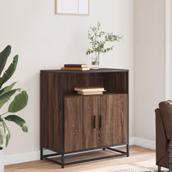 vidaXL Sideboard Brown Oak 68x35x76 cm Engineered Wood storage cabinet - Additional view 2