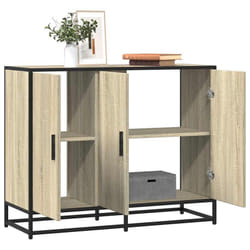 vidaXL Sideboard Sonoma Oak 94x35x76 cm Engineered Wood storage cabinet