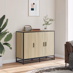 vidaXL Sideboard Sonoma Oak 94x35x76 cm Engineered Wood storage cabinet