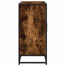 vidaXL Sideboard Smoked Oak 94x35x76 cm Engineered Wood storage cabinet - Additional view 4