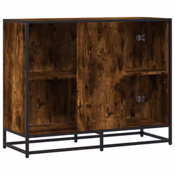 vidaXL Sideboard Smoked Oak 94x35x76 cm Engineered Wood storage cabinet - Additional view 5