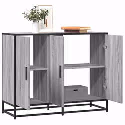 vidaXL Sideboard Grey Sonoma 94x35x76 cm Engineered Wood storage cabinet